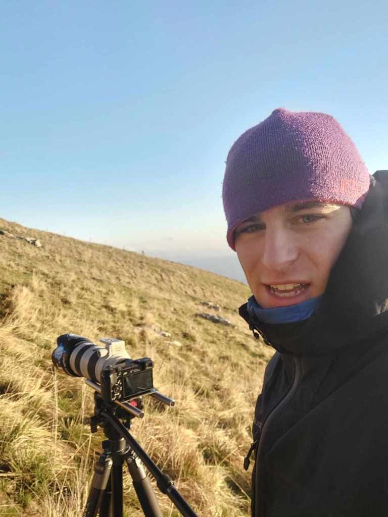 miha tratnik bajc filiming in mountains